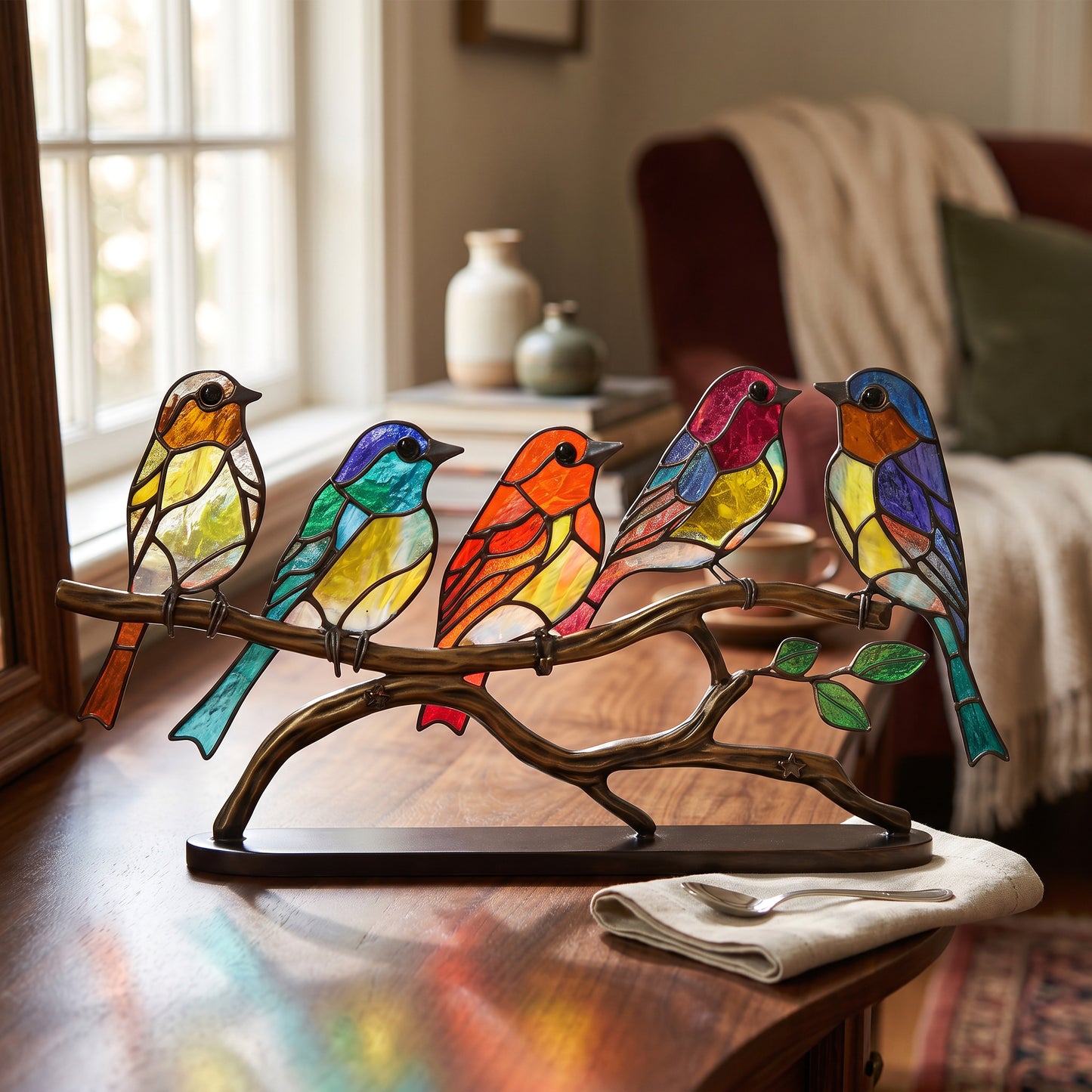 Light Reflecting Bird Window Ornament with Suction Attachment
