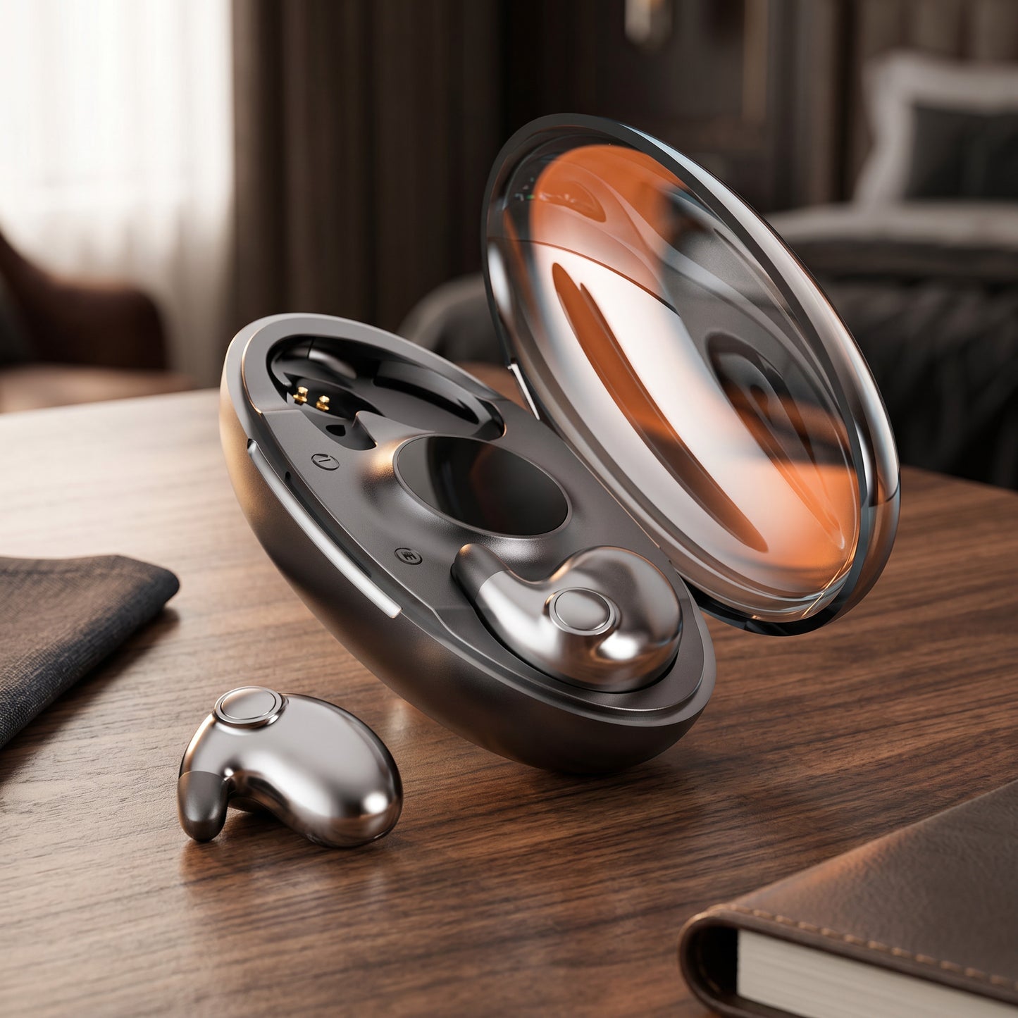 Wireless Sleep Earbuds with Ergonomic Design and Charging Case, IPX5 Moisture Protection Support