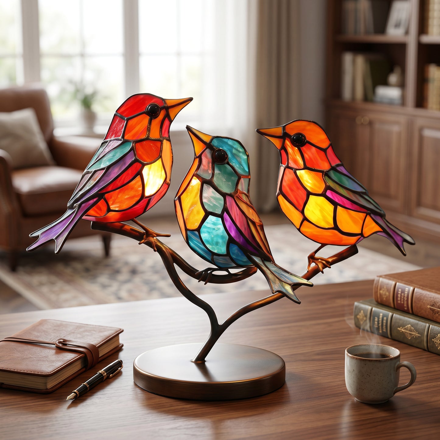 Light Reflecting Bird Window Ornament with Suction Attachment