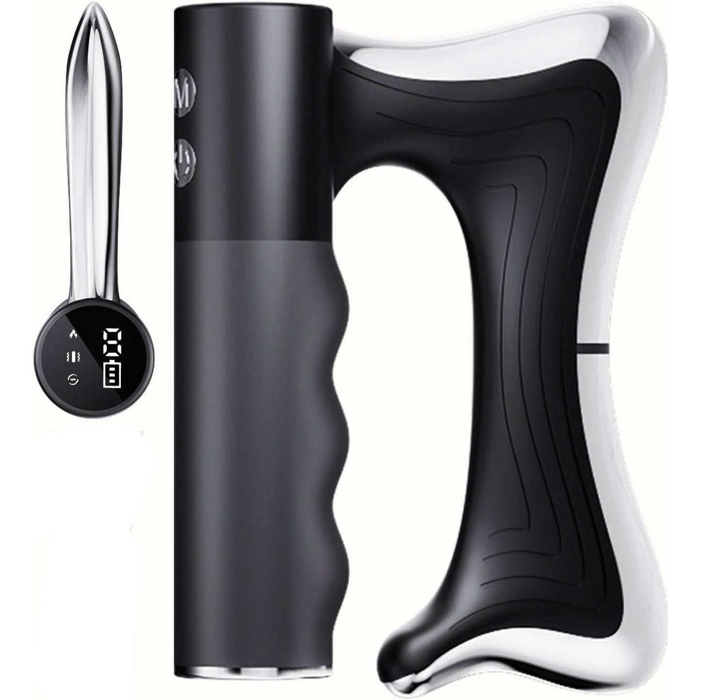 Electric Muscle Scraper Support Tool with Heat, Vibration and LED Display