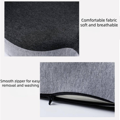 Ergonomic Memory Foam Seat Cushion Contoured Support, Car and Office Chair