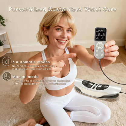 Lower Back Massager with Airbag Support Heat and Vibration Modes