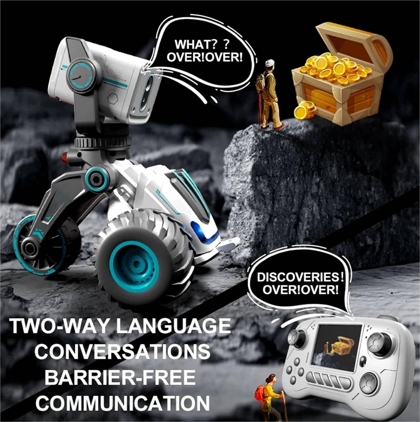 Wireless RC Drift Car with Camera, LCD Display and Rechargeable Battery