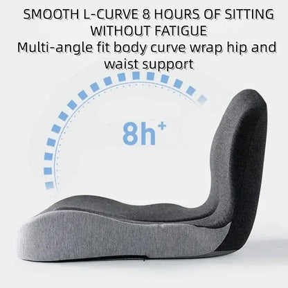 Ergonomic Memory Foam Seat Cushion Contoured Support, Car and Office Chair