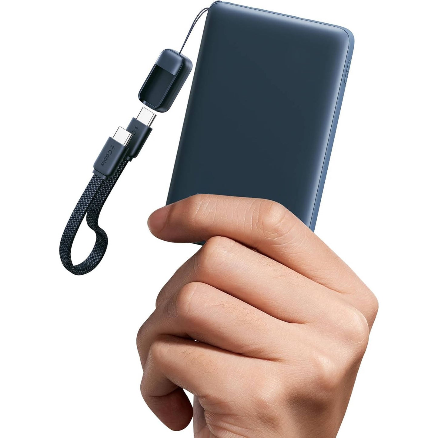 10000mAh Portable Charger with 45W Output and Built In USB-C Cable