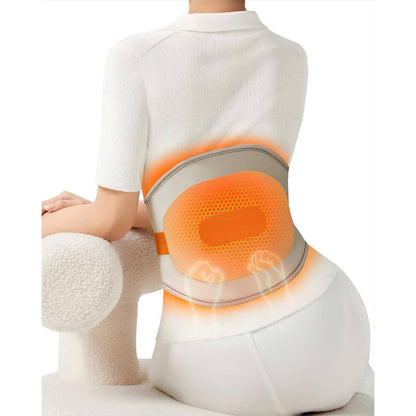 Rechargeable Heat Belt with Vibration and Adjustable Waist Strap