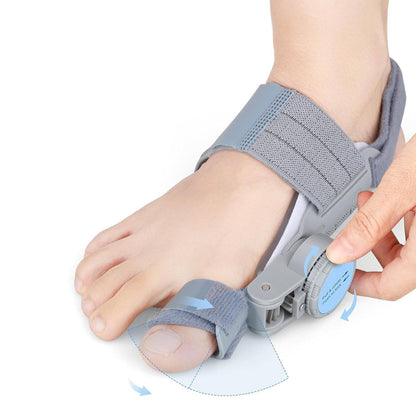 Adjustable Toe Support Brace with Knob System and Silicone Padding
