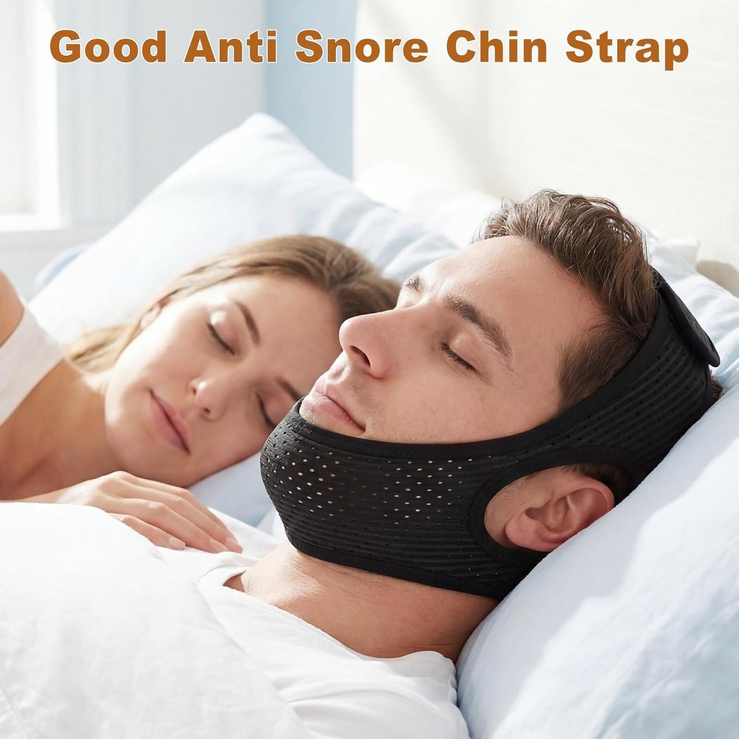 Adjustable Chin Strap for Snoring Support and Nighttime Mouth Closure