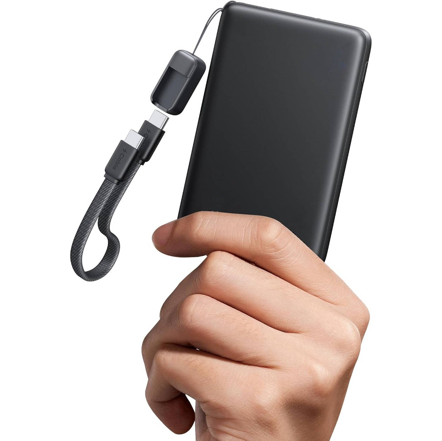 10000mAh Portable Charger with 45W Output and Built In USB-C Cable