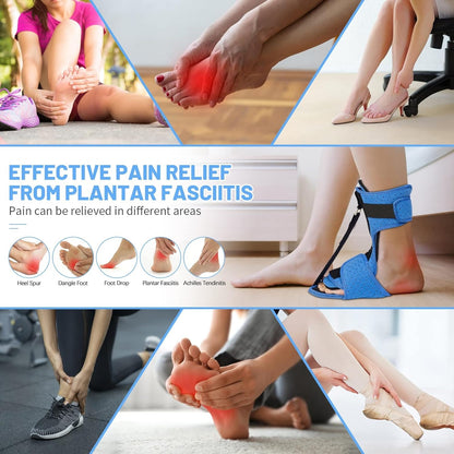Foot Night Splint with Aluminum Bar for Plantar Fasciitis Support