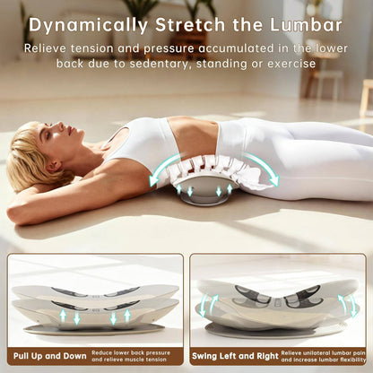 Lower Back Massager with Airbag Support Heat and Vibration Modes