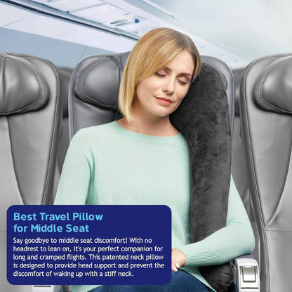Ergonomic Travel Neck Pillow for Airplane and Car Use