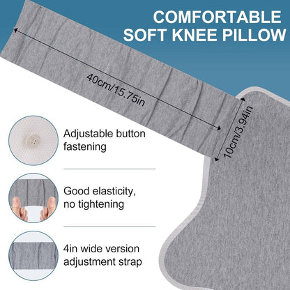 Adjustable Leg Pillow with Memory Foam for Knee and Side Sleep Comfort