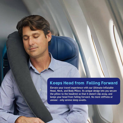 Ergonomic Travel Neck Pillow for Airplane and Car Use