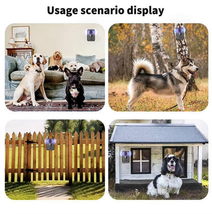 Ultrasonic Dog Bark Training Device with Rechargeable Battery and LED Screen