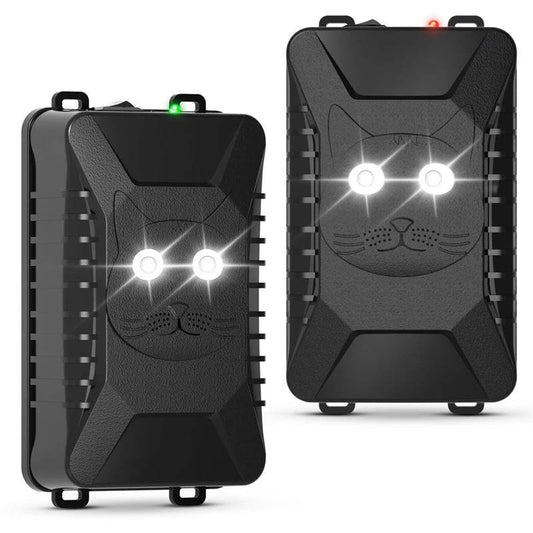 Car Pest Repellent with Ultrasonic Waves and LED Flashing Light, Set of 2