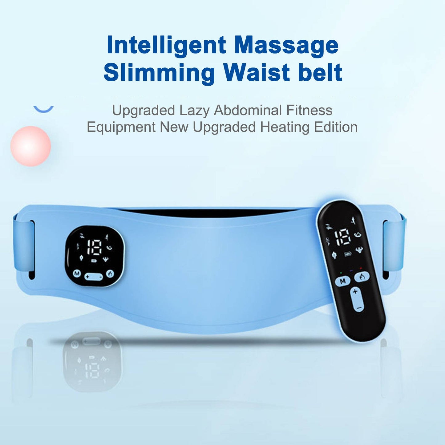 Rechargeable EMS Abdominal Belt with Heat Levels and Massage Modes