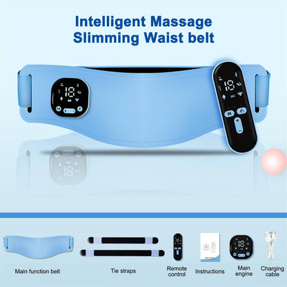 Rechargeable EMS Abdominal Belt with Heat Levels and Massage Modes