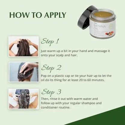 Raw Batana Oil Hair for Hair Conditioning and Scalp Moisture
