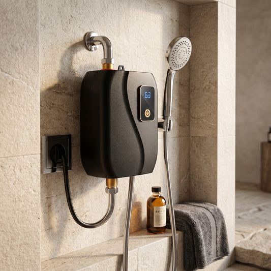On-Demand Electric Water Heater with Continuous Flow Heating