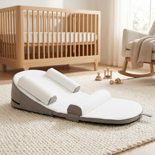 Infant Wedge Pillow with Memory Foam and Washable Cover for Reflux Support