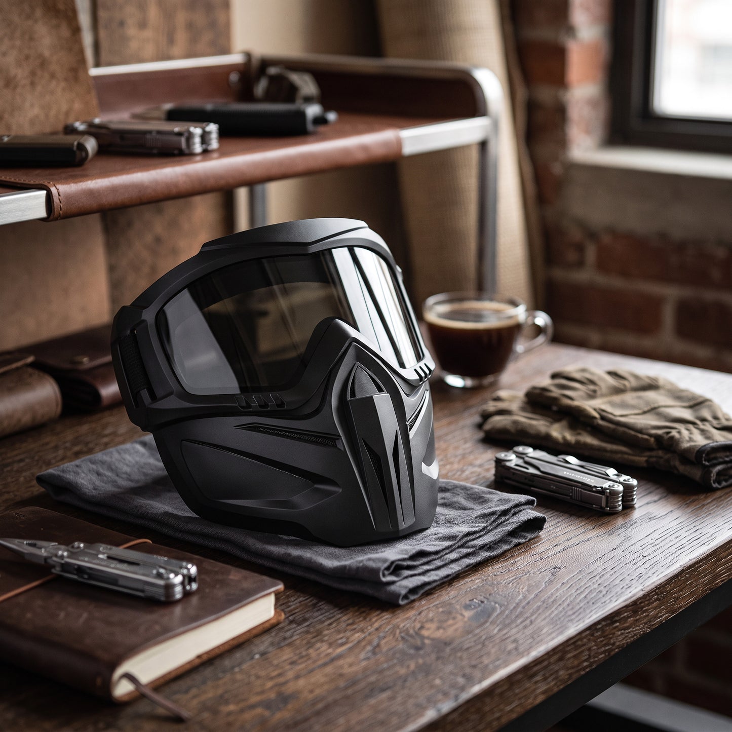 Welding Face Shield with Detachable Eye Goggles and Ventilation Ports