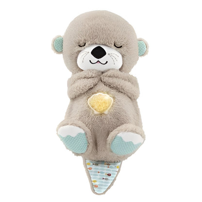 Battery Powered Plush Bear with Breathing and Sound Effects