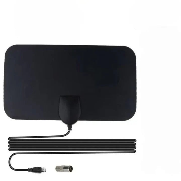 Indoor TV Antenna with 50 Mile Range, VHF and UHF Reception and 10ft Cable