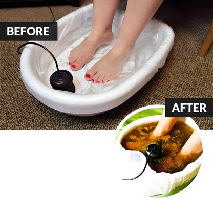 Portable Ionic Foot Spa with 30-Minute Timer and Foot Tub