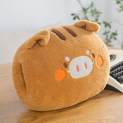 Plush Hand Warmer Pillow with Side Openings and PP Cotton Filling, 12 Inch