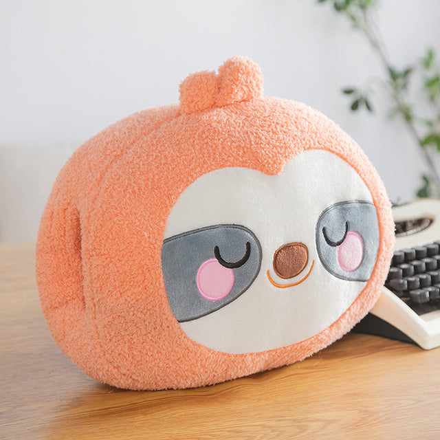 Plush Hand Warmer Pillow with Side Openings and PP Cotton Filling, 12 Inch