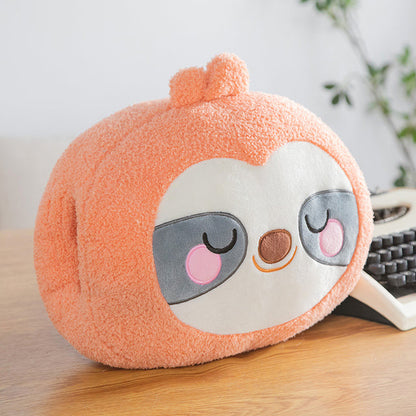 Plush Hand Warmer Pillow with Side Openings and PP Cotton Filling, 12 Inch