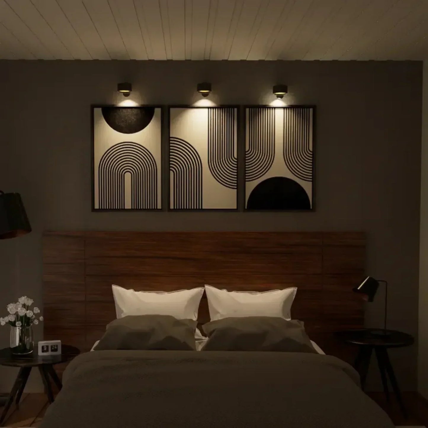 Rotatable Magnetic Wall Lamp with 360° Adjustment and 12-Hour Battery