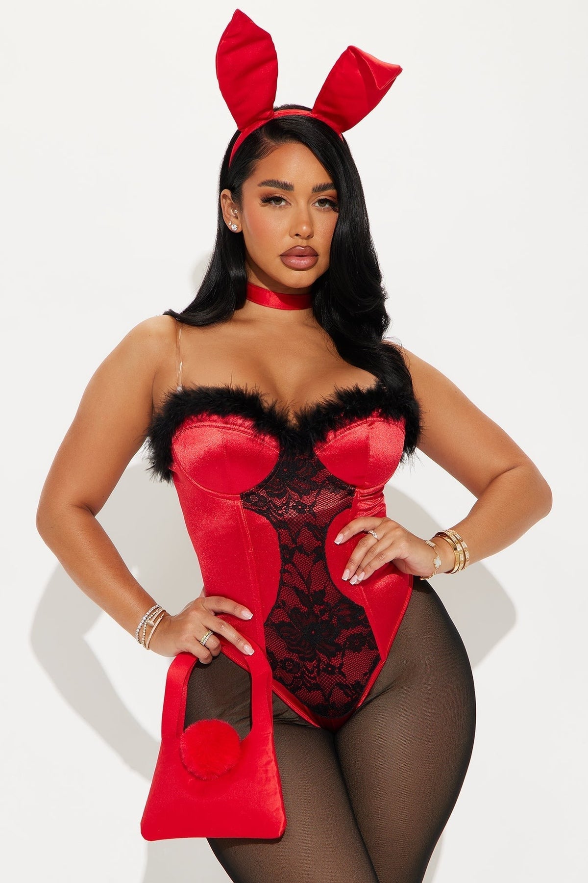 Complete Bunny Look with Coordinated Accessory Set