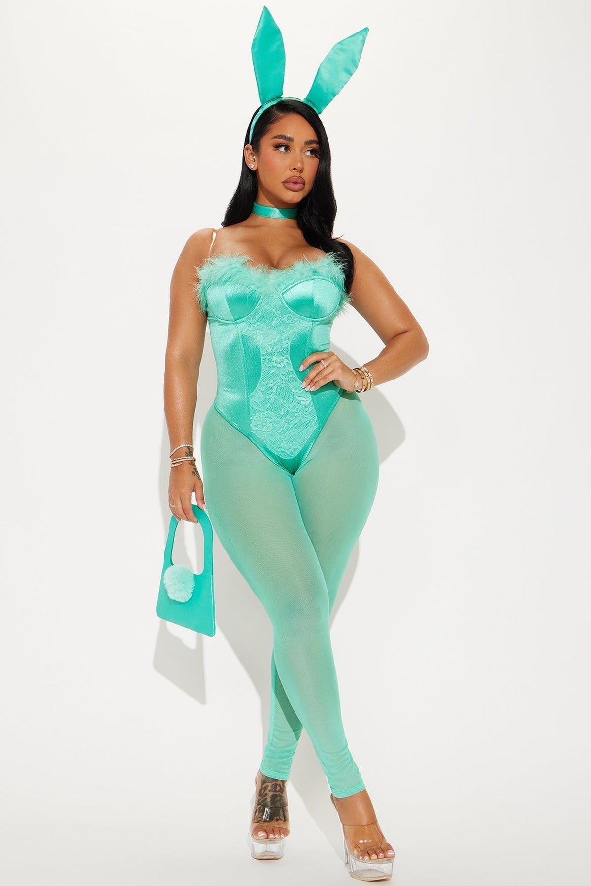 Complete Bunny Look with Coordinated Accessory Set