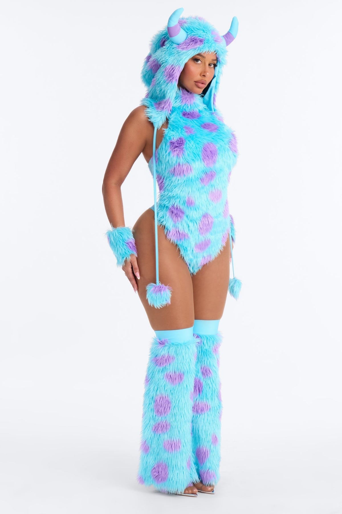 Creature Inspired Outfit with Plush Calf Accessories