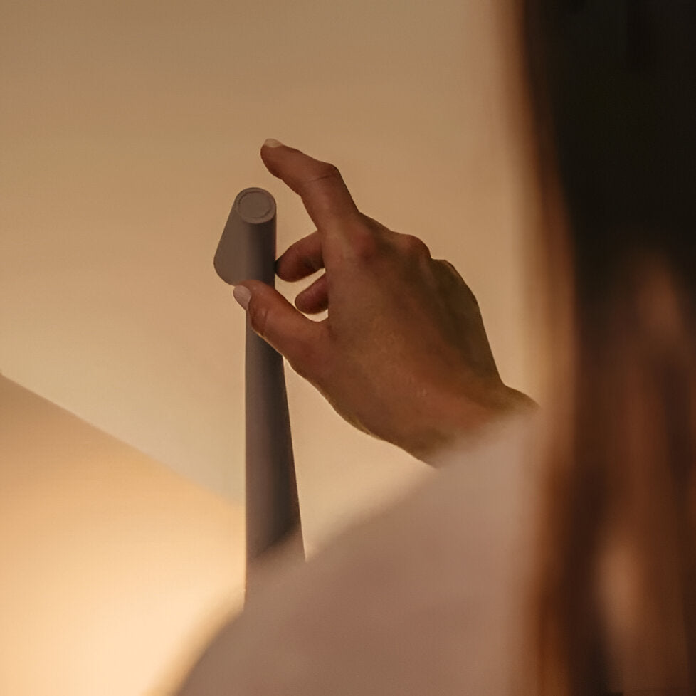 Wireless LED Table Lamp, Nordic Minimalist Design