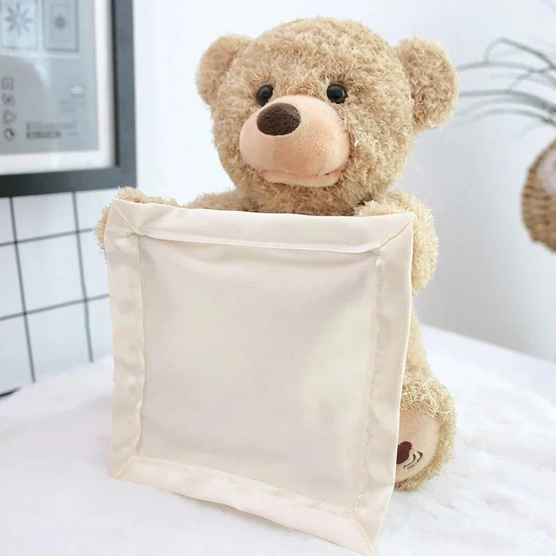 Interactive Plush Bear with Voice Responses and Moving Limbs for Toddlers