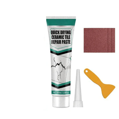 Tile Repair Paste Kit with Spatula and Sandpaper for Chips and Cracks