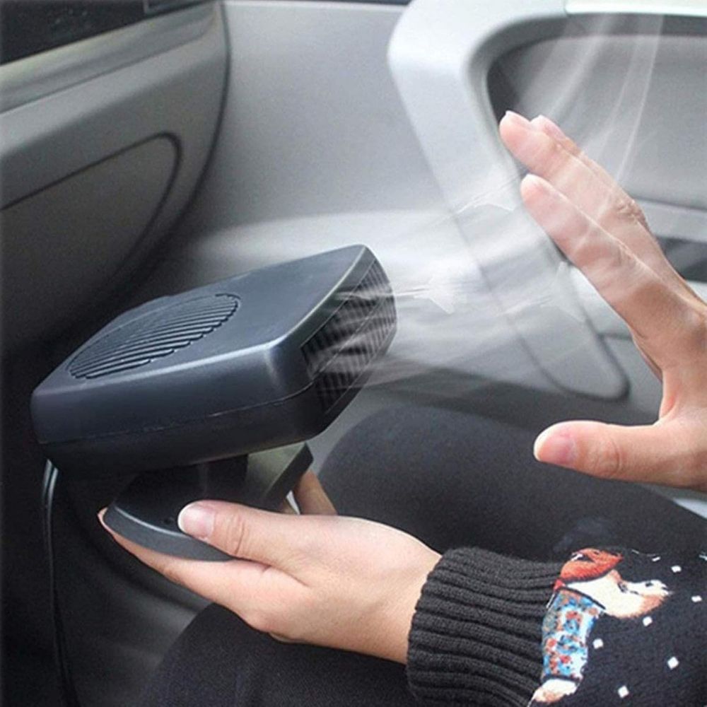 Portable Car Heater with Ceramic Element and Dual Mode, 12V Socket Compatible