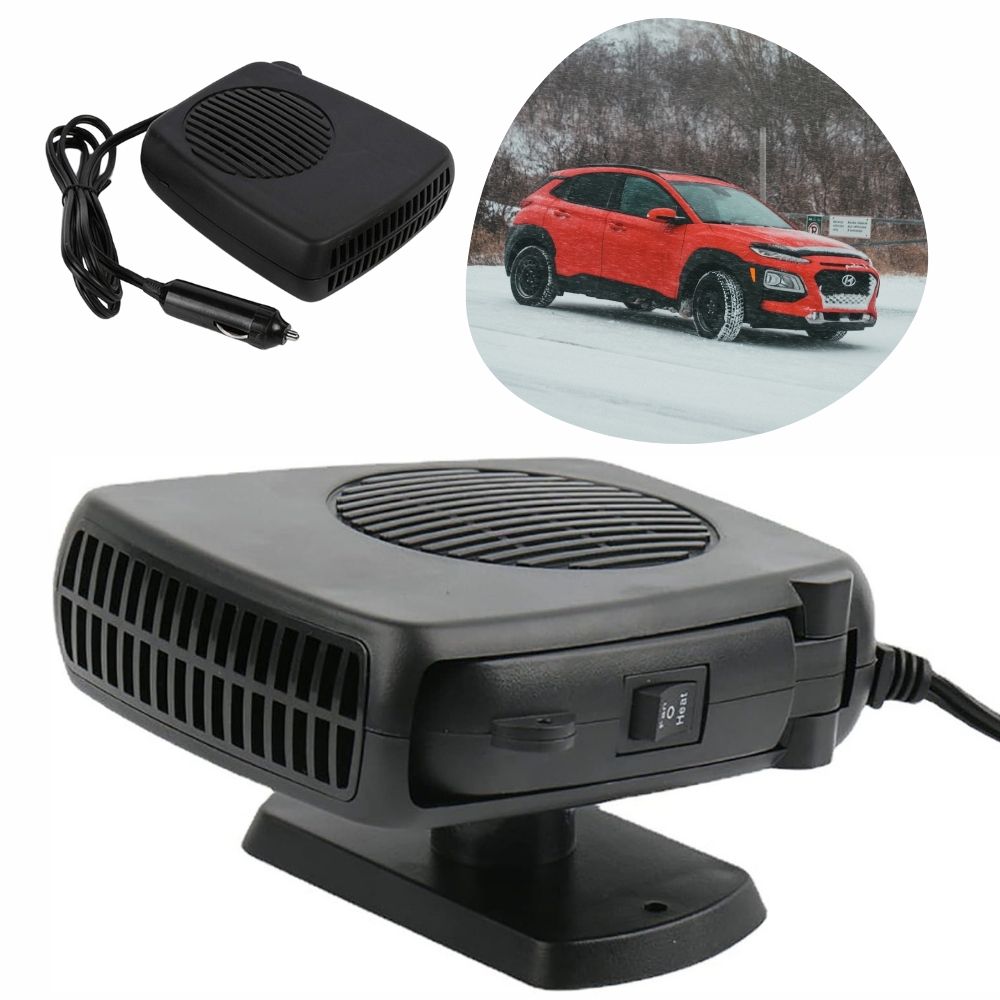 Portable Car Heater with Ceramic Element and Dual Mode, 12V Socket Compatible
