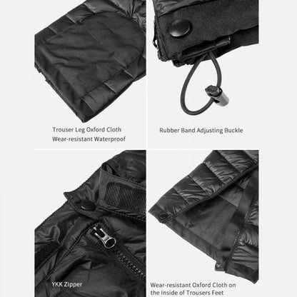 Insulated Pants with Full Leg Zippers and Adjustable Waist for Cold Weather