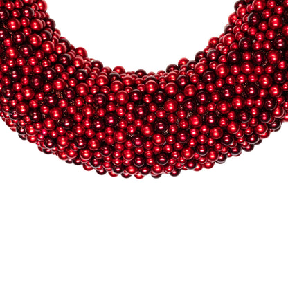 Crimson Berry Holiday Wreath with Sparkle Backing 20 Inch Unlit