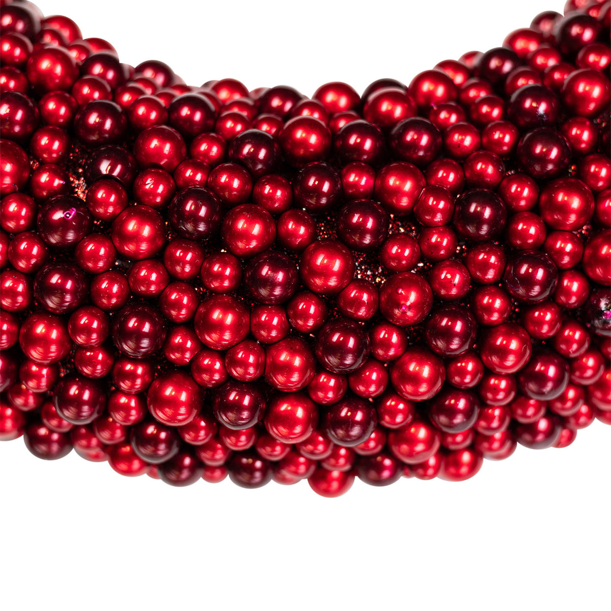 Crimson Berry Holiday Wreath with Sparkle Backing 20 Inch Unlit