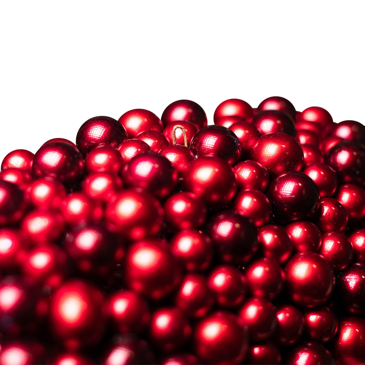 Crimson Berry Holiday Wreath with Sparkle Backing 20 Inch Unlit