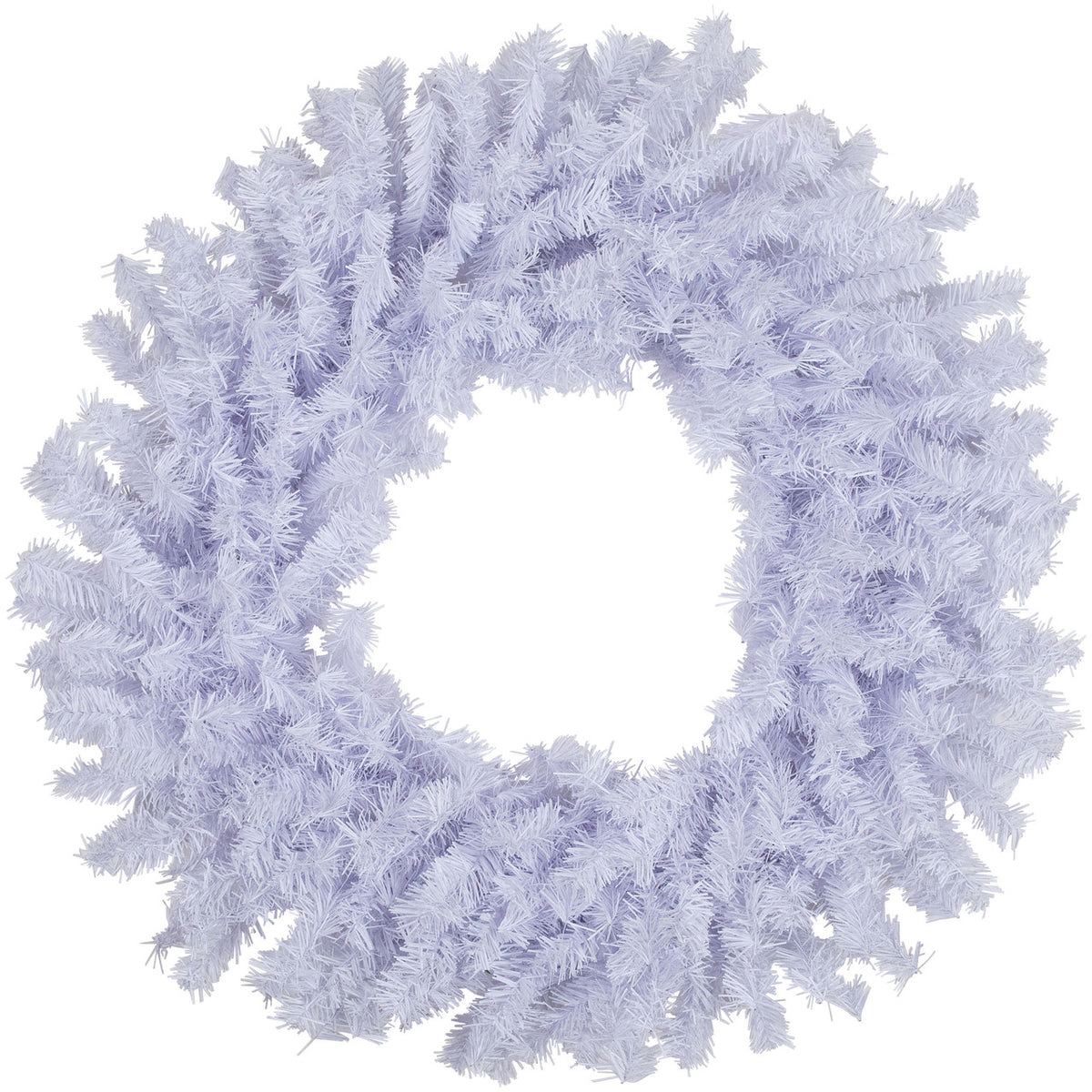 Compact Snowy White Wreath with Shapeable Wire Frame 20 Inch