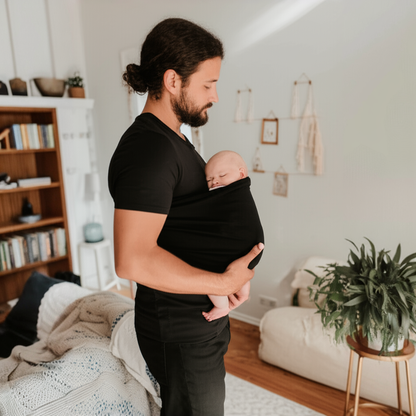 Babywearing T-Shirt with Built-in Baby Pouch and Stretchy Cotton, Machine Washable