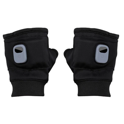 Heated Fingerless Gloves with Type C Charging and Three Temperature Settings in Black or Pink
