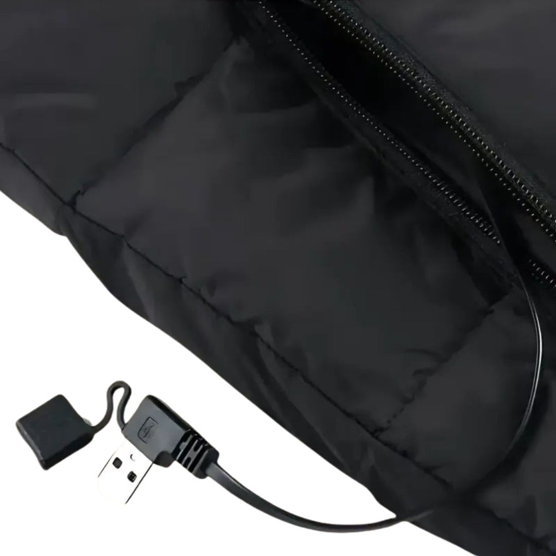Sleeveless Heated Gilet with Nine Heating Zones and Three Temperature Levels, 10-Hour Battery