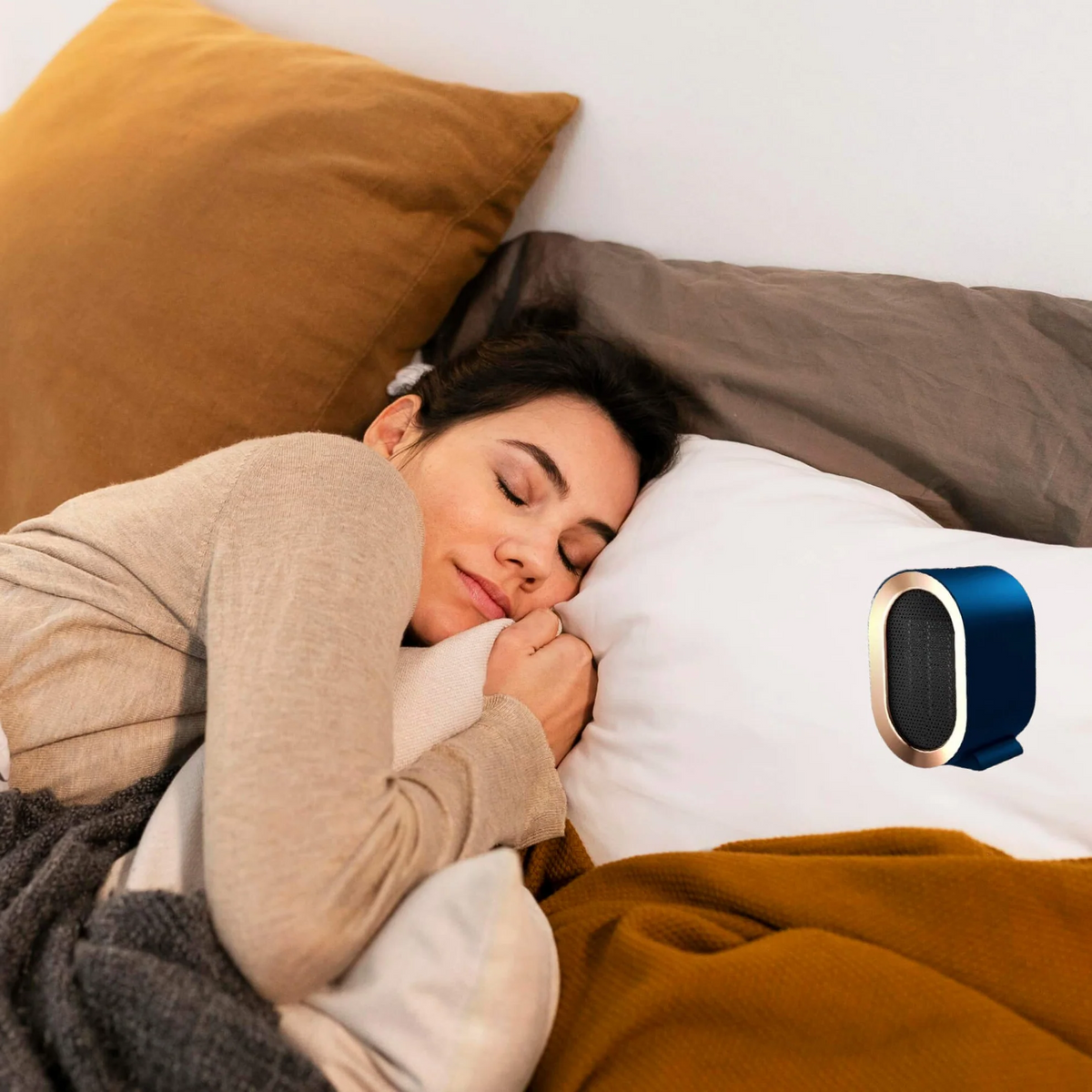 Ceramic Space Heater with Programmable Timer and Safety Shutoff for 20 Square Meters